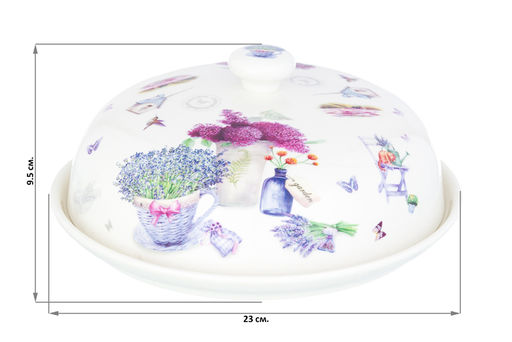 Блинница 23*23*9,5 см Лаванда NEW BONE CHINA - Elan gallery фото 6