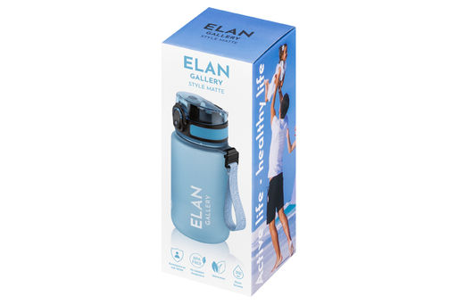 Бутылка для воды 350 мл 6,8*6,8*17 см "Style Matte" голубая пастель