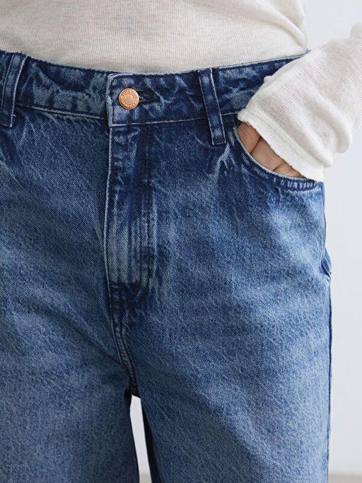 Straight Fit Kad?n Jean Pantolon