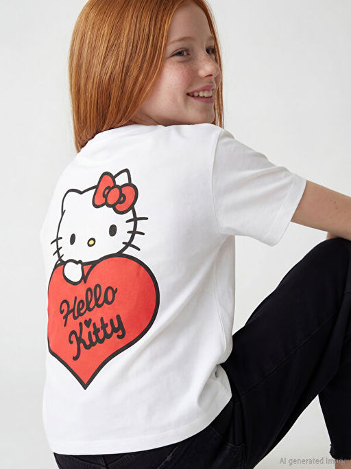 Hello Kitty Bask?l? K?z ?ocuk Ti??rt