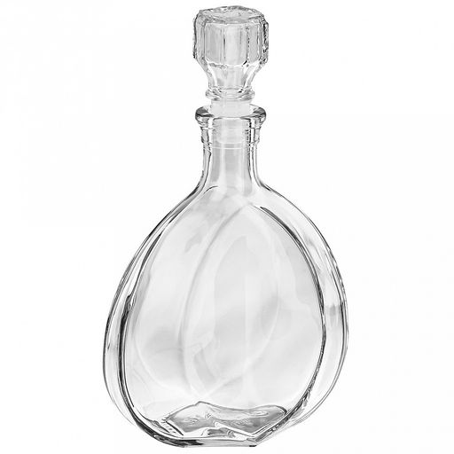 Графин-штоф стеклянный "Ставрополь" 0,5л, 13,5х6х22,5см (Россия)