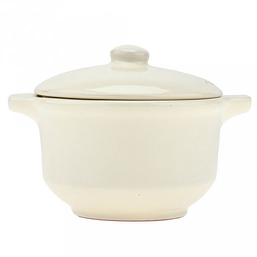 Бульонница керамическая "Буль-буль" 0,5л, д13см, h11,5см, "Горошек", с крышкой (Россия)