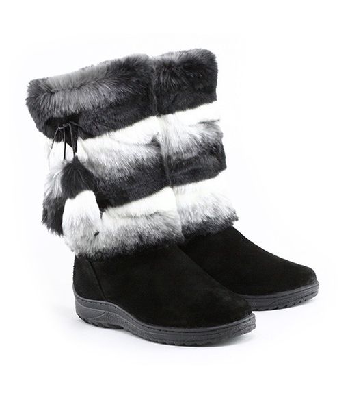 Сапоги унты Шиншилла,натуральная замша, натуральная овчина, литая подошва