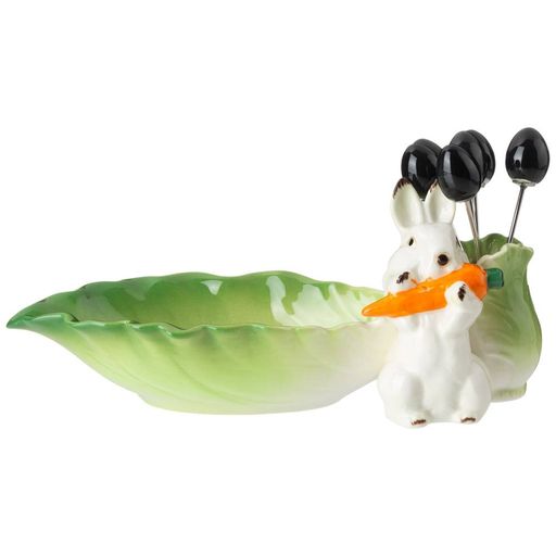 БЛЮДО КРОЛИК 18 СМ, 6 ВИЛОЧЕК - Lefard фото 3