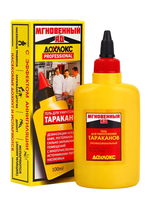 Средство от тараканов Дохлокс Мгновенный яд, гель, 100 мл