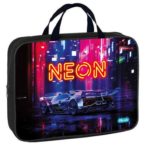 Папка на молнии с ручками А4 F?rst "Neon knights" ширина 80мм (FT-FB-A40325) полиэстер