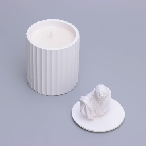 Ароматическая свеча в подсвечнике Микеланджело, 13?7 см, голубые колокольчики, соевый воск,160 г