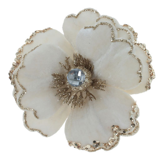 Изделие декоративное "Цветок" (на клипсе), L14 W14 H9 см