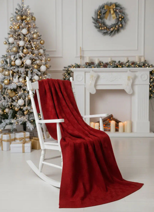 Плед 35972/красный