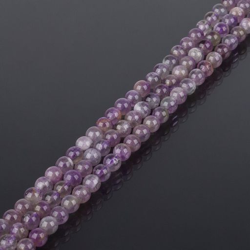 Бусины для украшений из кварцевого Аметиста (60 бусин) 39 см