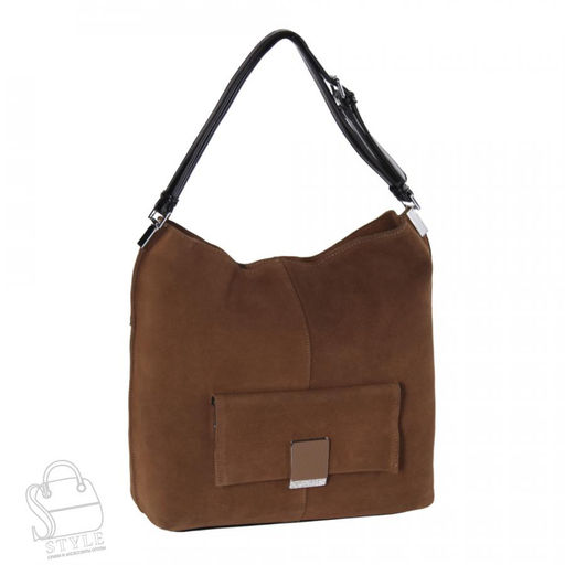Сумка женская кожаная 99505AA brown Velina Fabbiano-Safenta в Новосибирске
