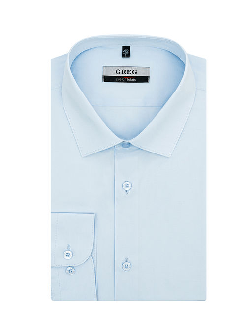 Сорочка мужская длинный рукав GREG 210/237/BL/ZVN STRETCH  фото 2