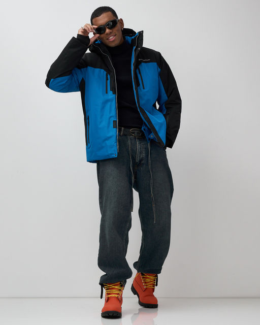 Горнолыжная куртка мужская зимняя голубого цвета 7612Gl - Mtforce фото 14