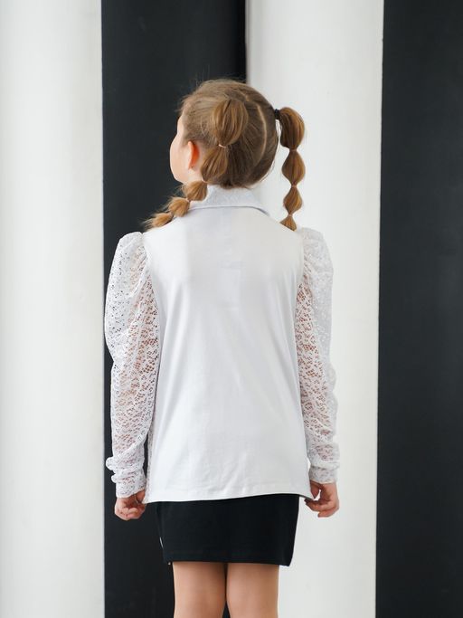 Блузка белый 212230817 - Nota bene фото 12