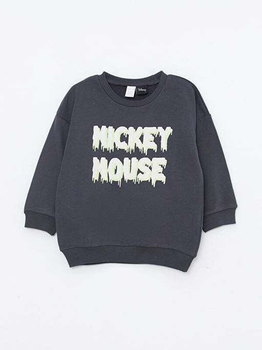 Bisiklet Yaka Uzun Kollu Bask?l? Erkek Bebek Sweatshirt - Waikiki фото 3