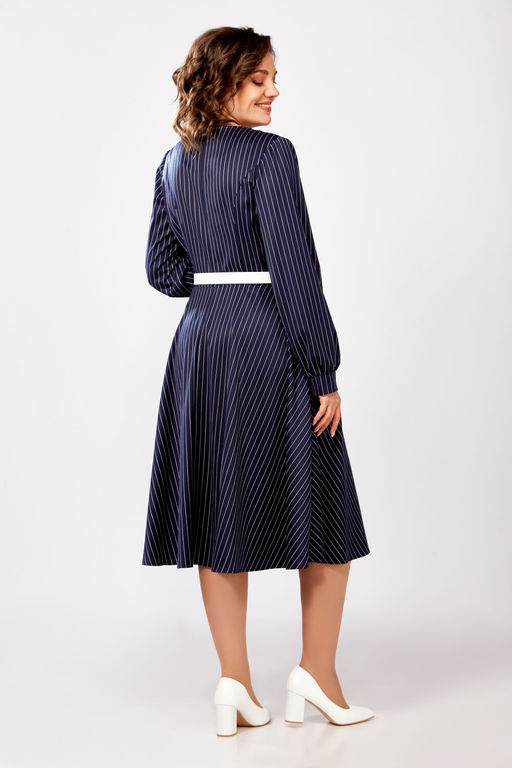 Платье Swallow 810 темно-синий+белая полоска фото 3