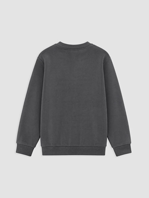 Bask?l? K?z ?ocuk Kal?n Sweatshirt - Waikiki фото 2