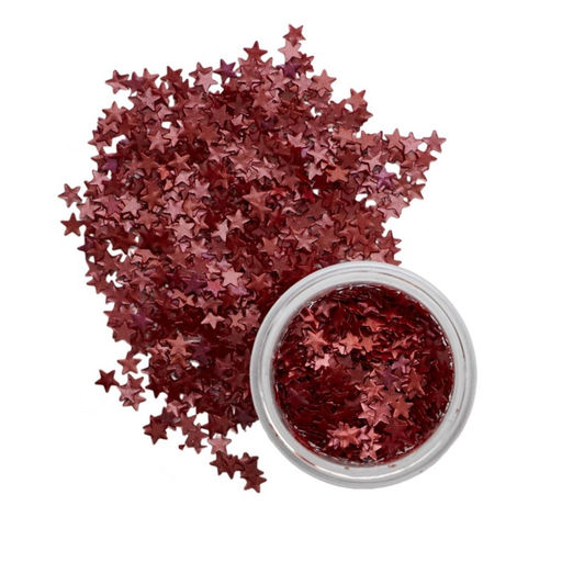 Глиттер пищевой фигурный Звёзды, красные - Кондимир фото 2