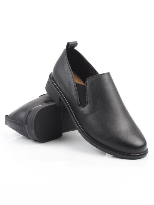 03-M47-20 BLACK Лоферы женские (натуральная кожа)