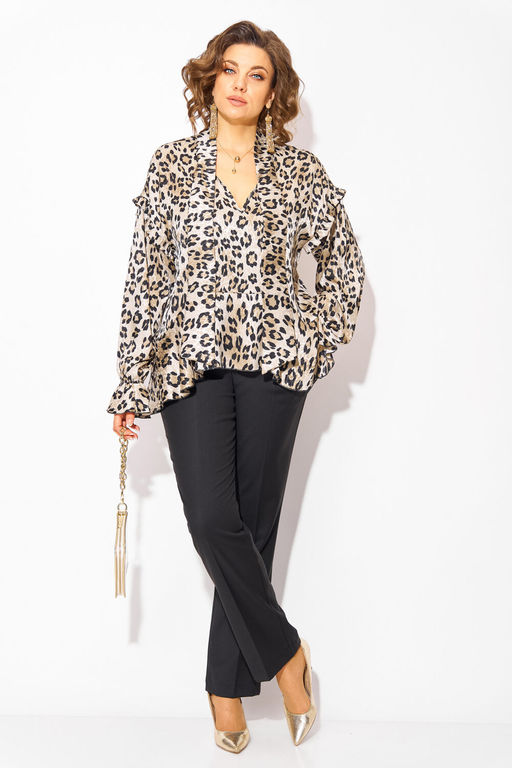 Блуза Liliana 1489 леопард