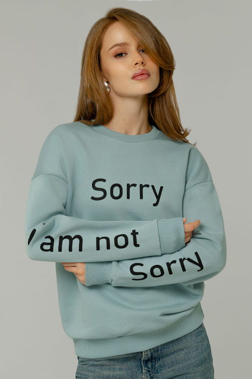 Арт. 15104 Свитшот женский 44-52 (5 шт) Цвет:мята