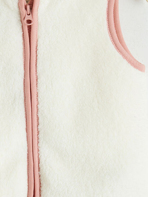 Dik Yaka K?z Bebek Pel?? Yelek