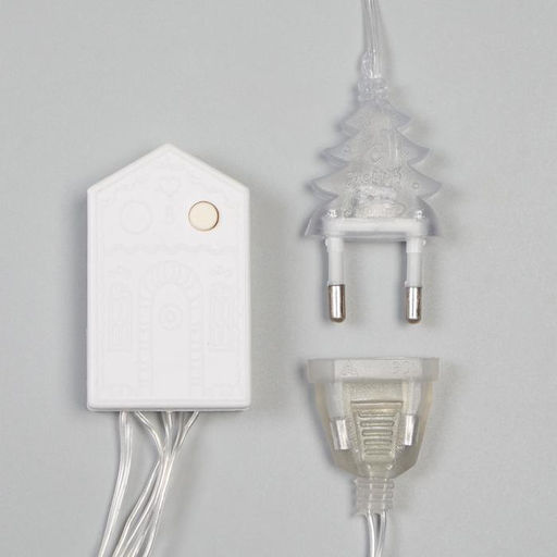 Гирлянда Бахрома 2.7?0.9 м с насадками Месяц, IP20, прозрачная нить, 138 LED, свечение мульти, 8 режимов, 220 В - Luazon lighting фото 8
