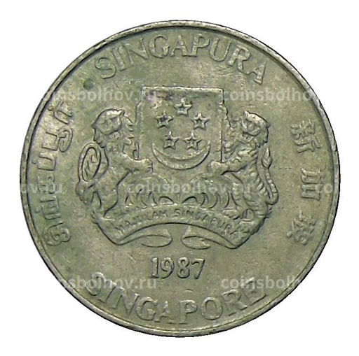 20 центов 1987 года Сингапур