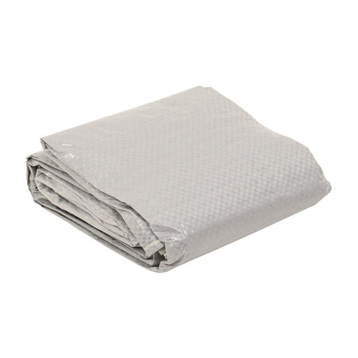 Тент защитный, 3×2 м, плотность 60 г/м², УФ, люверсы шаг 1 м, тарпаулин, серый