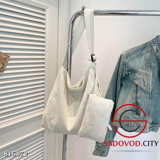 Вельветовая вместительная сумка - Bruno фото 4