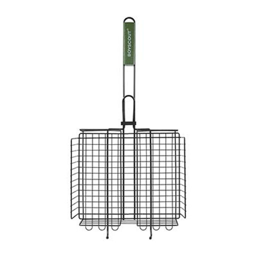 BOYSCOUT Решетка-гриль 57(+5)x30x25x5,5 cм, универсальная с АНТИПРИГАРНЫМ покрытием, веер в ПОДАРОК/ 8  фото 8