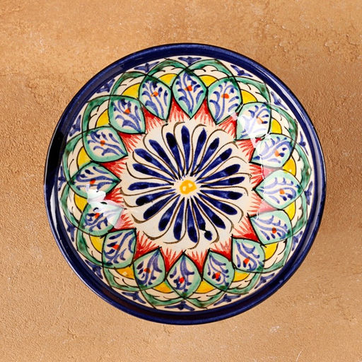 Конфетница узбекская Риштанская Керамика, 12×6 см, МИКС