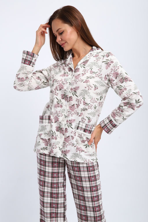 Пижама женская из футера Салли укроп