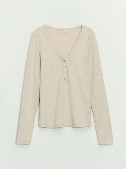 Лонгслив с застежкой на груди / Zarina  фото 7