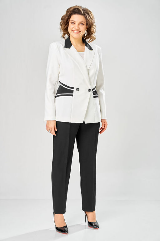 Костюм Anastasia Mak 1315 черный+молочный  фото 7