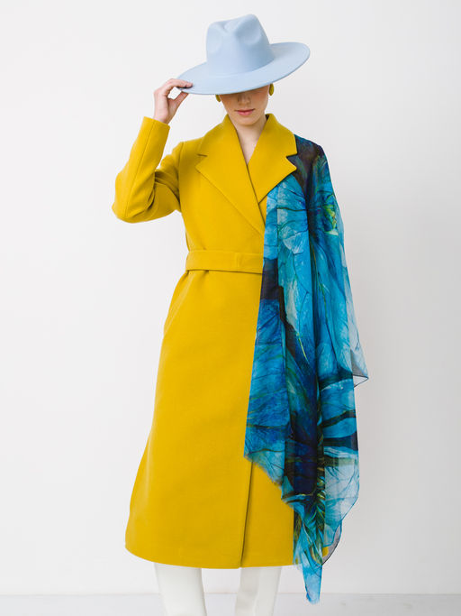 Большой мягкий очень нежный двусторонний палантин в стиле арт-деко - Tantino фото 6