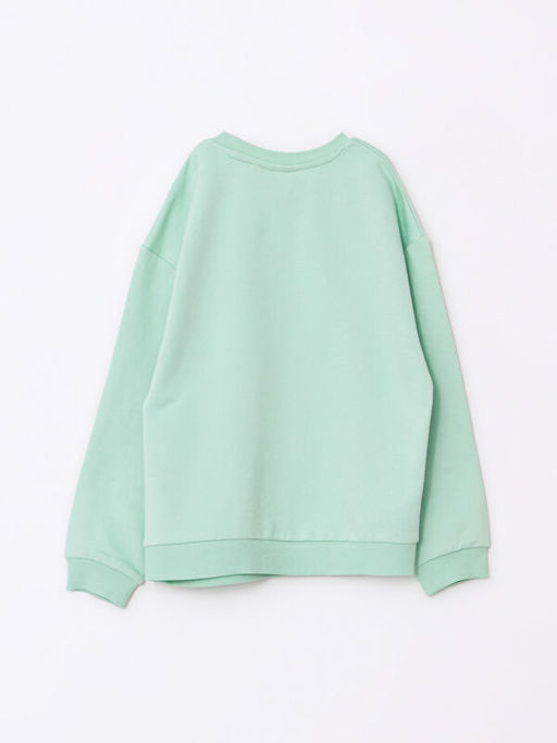 Bisiklet Yaka Mickey Mouse Bask?l? Uzun Kollu K?z ?ocuk Sweatshirt - Waikiki фото 2