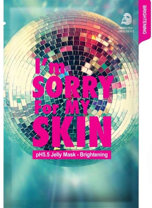 1ШТ Im Sorry for My Skin pH5.5 Jelly Mask Тканевая маска для лица с желеобразной пропиткой с экстрак