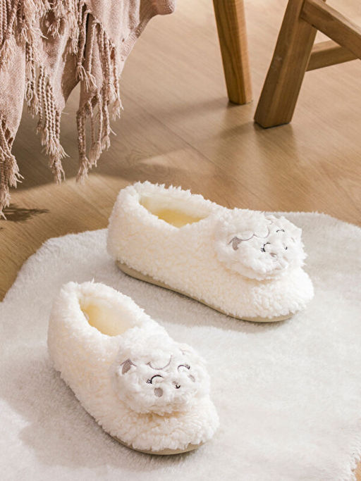 Hayvan Fig?rl? Pel?? Kad?n Panduf