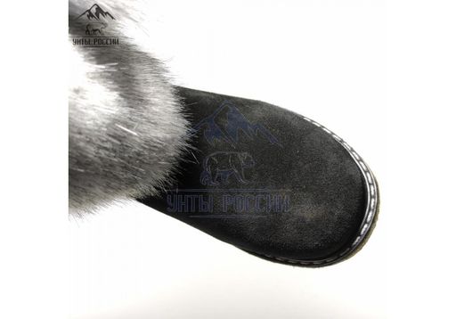 Подростковые, голубая норка, войлочная подошва,