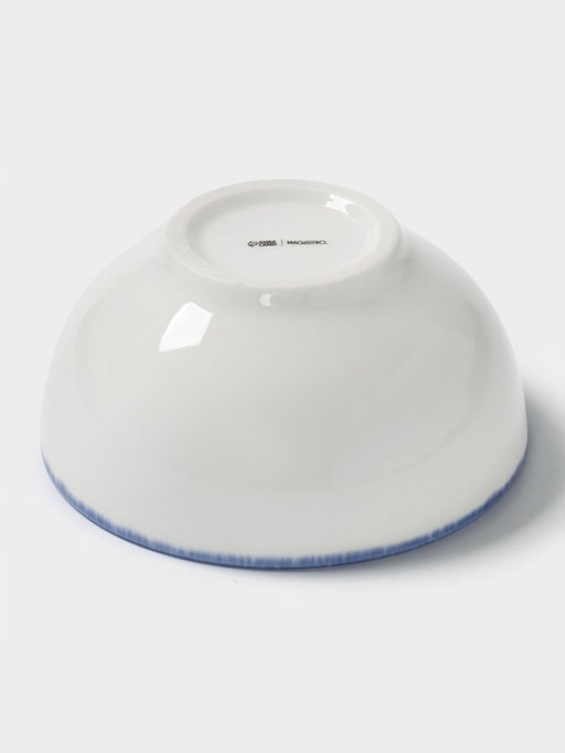 Салатник Magistro Blue Lagoon, 450 мл, 13×6.3 см, фарфор, белый