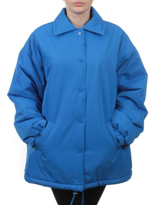 H24-216 BLUE Куртка демисезонная женская (100 гр. синтепон) - Fashion фото 3