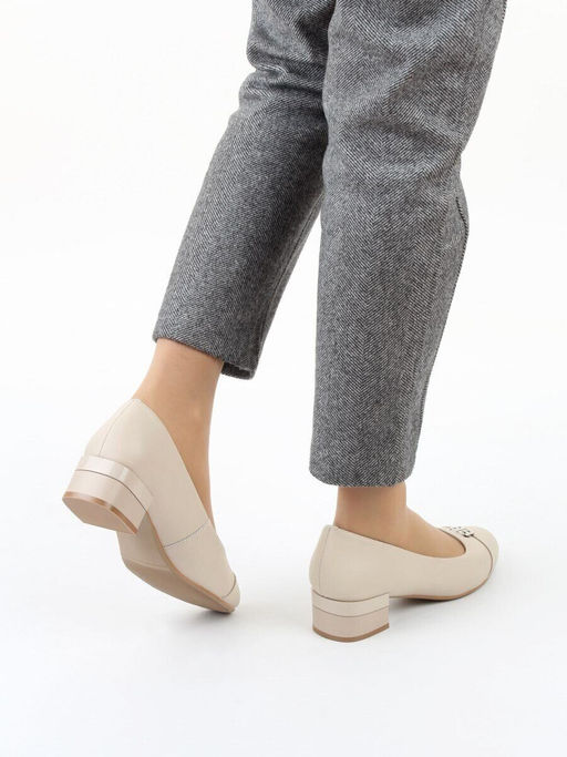 06-M47-6 BEIGE Туфли женские (натуральная кожа)