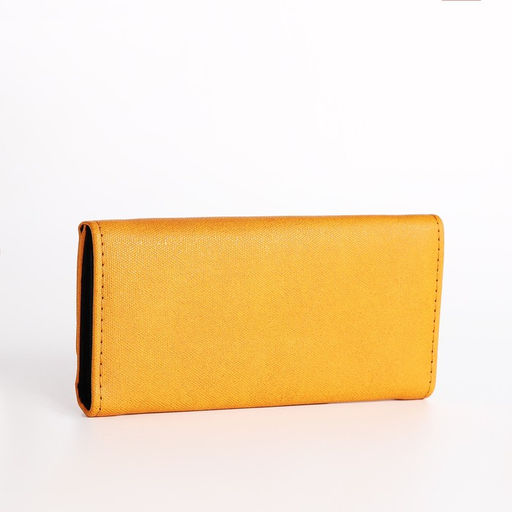 Кошелёк на кнопке, цвет жёлтый - Simaland фото 2