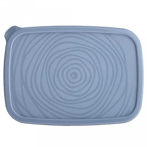 Контейнер для продуктов пластмассовый Романо 1,6л, 23х16,4х6,9см, серо-голубой, подходит для СВЧ (Россия) - Домашняя мода фото 3