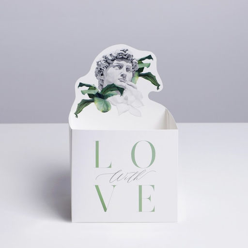 Цена за 2 шт. Коробки для мини букетов «DAVID», 12 × 20 × 10 см