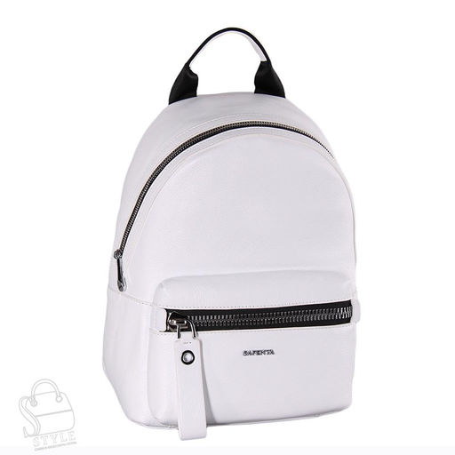 Рюкзак женский кожаный 99449 white Velina Fabbiano-Safenta/30  в Новосибирске
