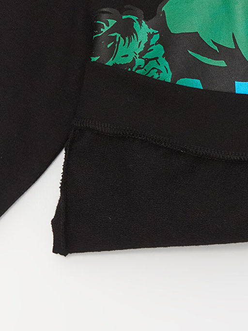 Marvel Bask?l? Uzun Kollu Erkek ?ocuk Hoodie - Waikiki фото 2