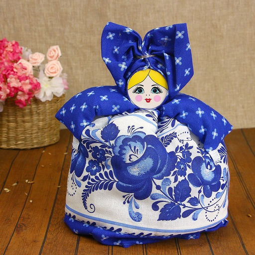 Грелка на чайник Барыня, средняя, гжель - Simaland фото 7