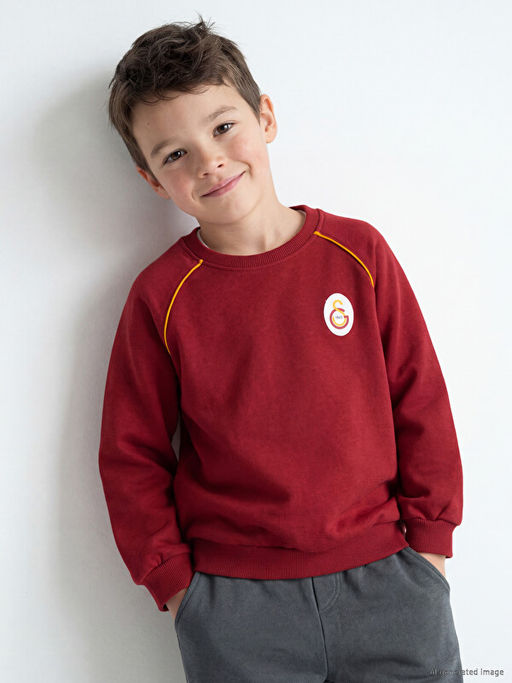 Galatasaray Nak??l? Erkek ?ocuk Sweatshirt - Waikiki фото 2